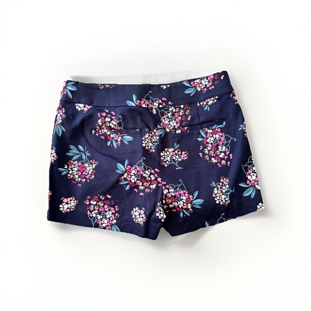 Ann Taylor Loft Chino Shorts Womens 6 Floral High Rise Casual Summer Lightweight